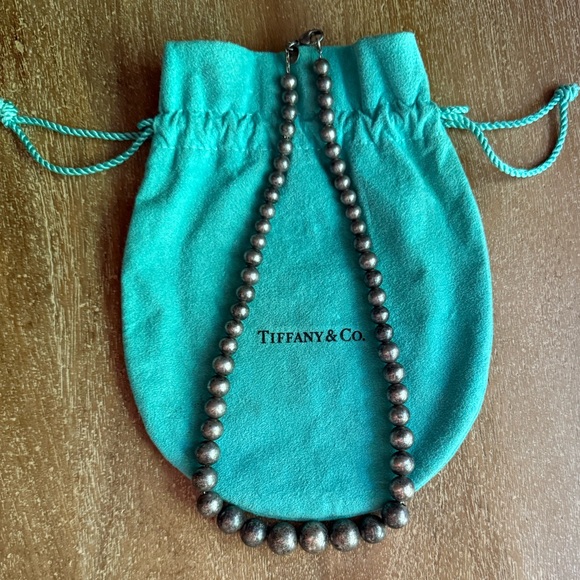 Tiffany & Co. Graduated Silver Bead Necklace HardWear...